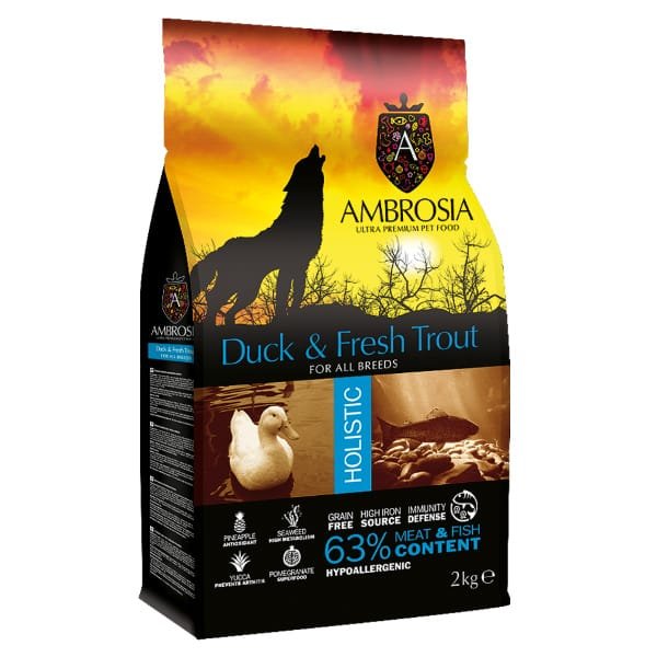 AMBROSIA DOG ADULT DUCK & TROUT