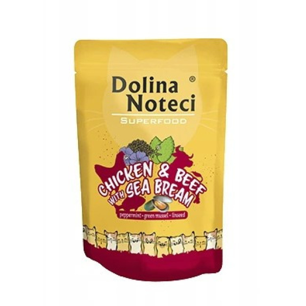 DOLINA NOTECI SUPERFOOD CAT CHICKEN & BEEF & SEA BREAM