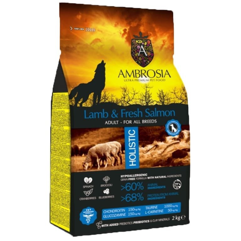 AMBROSIA DOG ADULT LAMB & SALMON