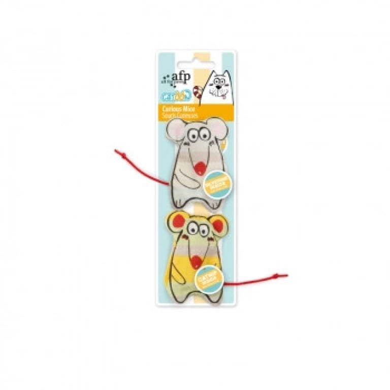 AFP CAT TOY CURIOUS MICE 2TMX.