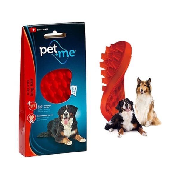 Pet+Me ΒΟΥΡΤΣΑ ΣΙΛΙΚΟΝΗΣ ΓΙΑ MAKΡΥΤΡΙΧΟΥΣ ΚΑΙ ΜΕΓΑΛΟΣΩΜΟΥΣ ΣΚΥΛΟΥΣ