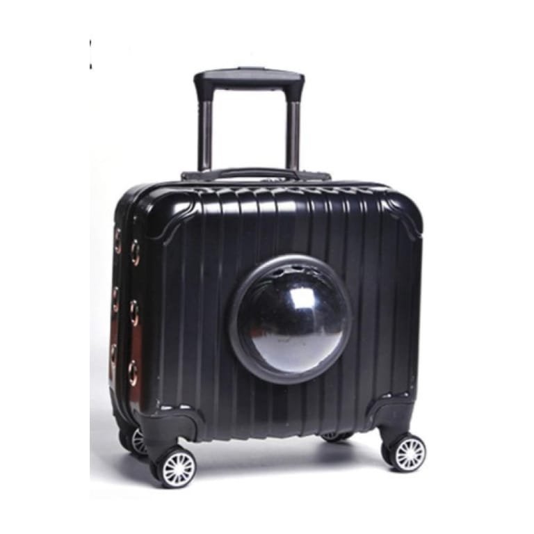 TROLLEY ΜΕΤΑΦΟΡΑΣ SUITCASE BLACK 41X23X40CM