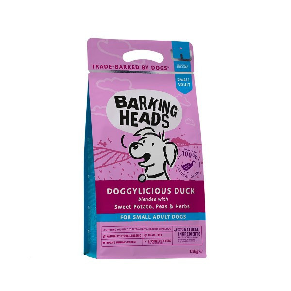 BARKING HEADS DOGGYLICIOUS DUCK SMALL BREED