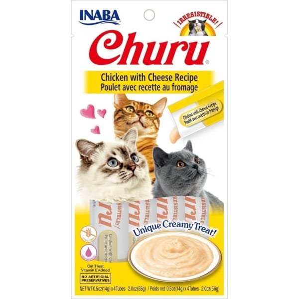 ΛΙΧΟΥΔΙΆ CHURU CAT CHICKEN WITH CHEESE 4 X 14GR