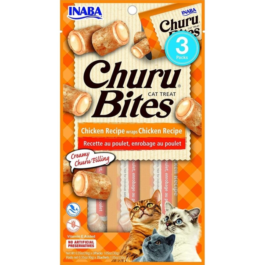 ΛΙΧΟΥΔΙΆ CHURU CAT BITES CHICKEN 3 X 10GR