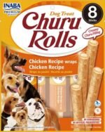CHURU DOG ROLLS ΛΙΧΟΥΔΙΈΣ CHICKEN 8 X 12GR