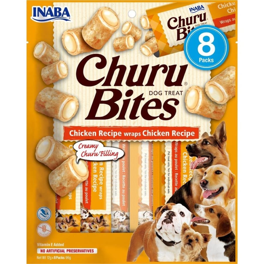 CHURU DOG BITES ΛΙΧΟΥΔΙEΣ CHICKEN 8 X 12GR