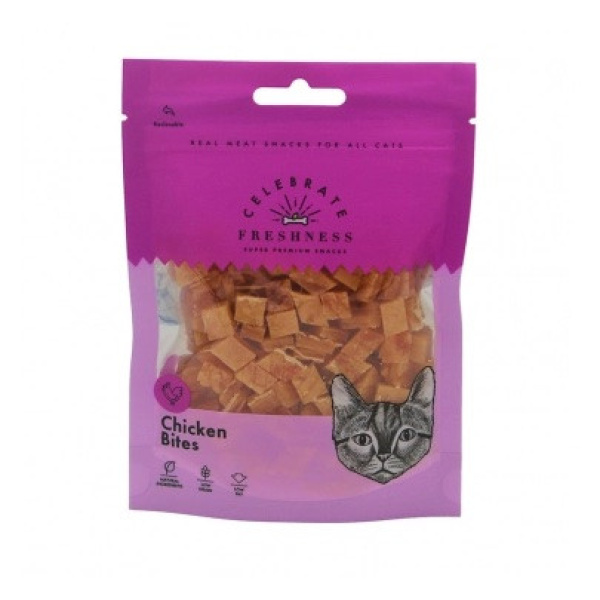 CELEBRATE FRESHNESS CHICKEN BITES FOR CATS 50g