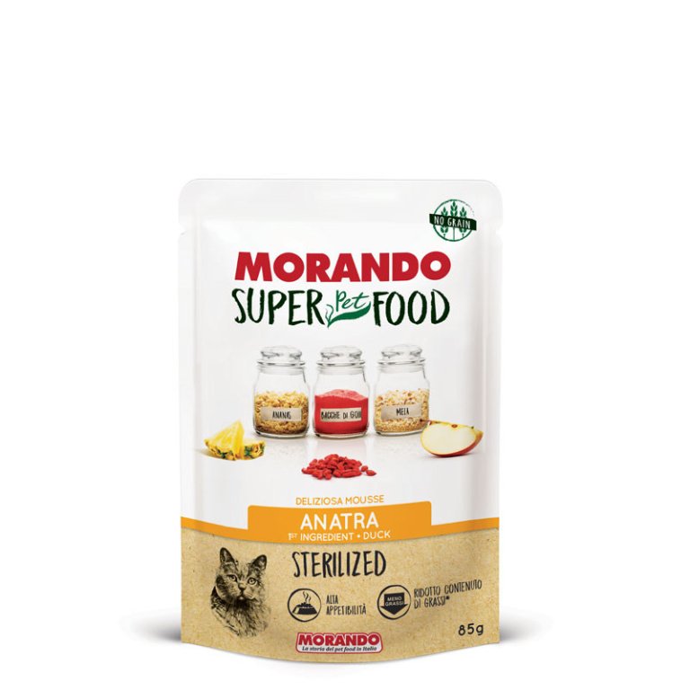 MORANDO ΦΑΚΕΛΑΚΙ ΓΑΤΑΣ ΜΕ ΠΑΠΙΑ ΚΑΙ SUPERFOODS STERILIZED