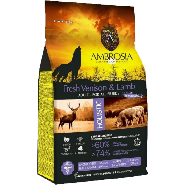 AMBROSIA DOG ADULT FRESH TURKEY & DUCK