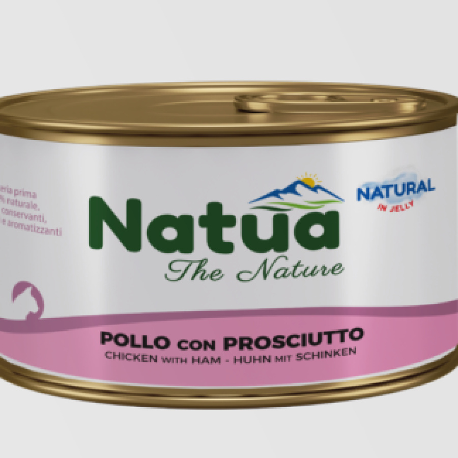 Natua Cat Κοτόπουλο με ζαμπόν σε ζελέ 85gr