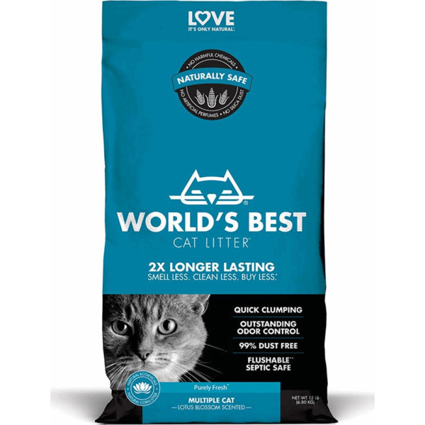 World's Best Cat Litter Multiple Lotus Blossom