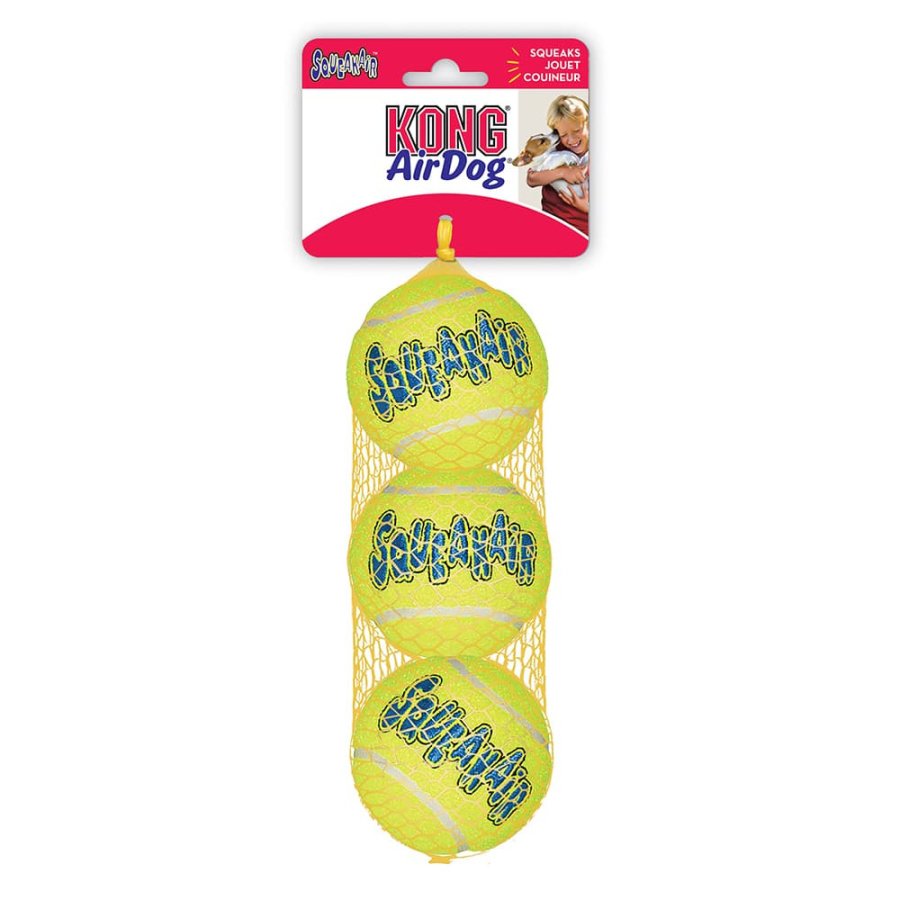 KONG AIRDOG SQUEAKAIR TENNIS BALL MEDIUM (3TMX)