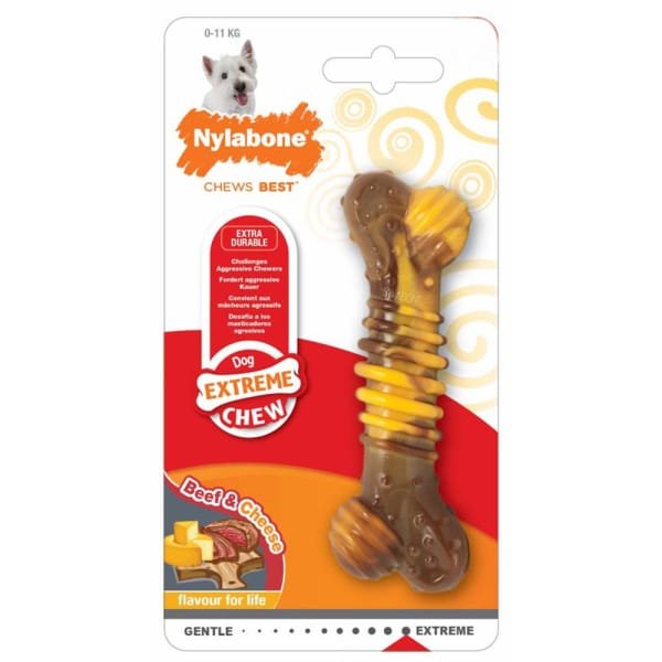 NYLABONE EXTREME CHEW BEEF & CHEESE