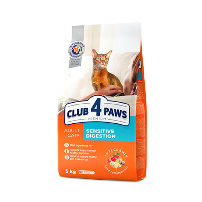 CLUB 4 PAWS ΞΗΡΑ ΤΡΟΦΗ ΓΑΤΑΣ SENSITIVE DIGESTION