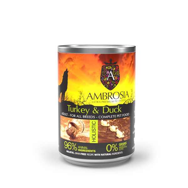 AMBROSIA GRAIN FREE ADULT SENSITIVE TURKEY & DUCK