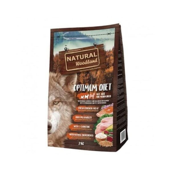 NATURAL WOODLAND DOG MINI & MEDIUM OPTIMUM DIET 2KG