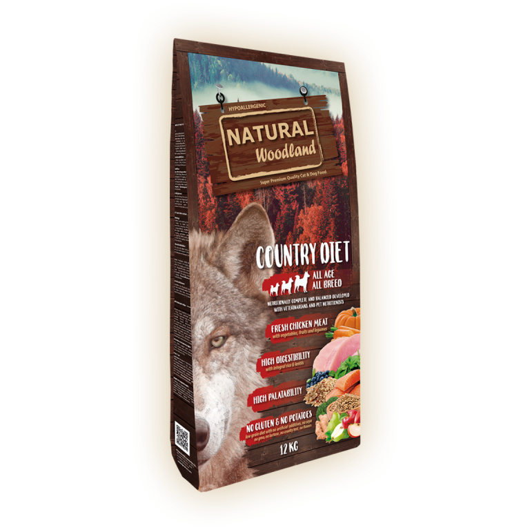 NATURAL WOODLAND DOG ALL AGE COUNTRY DIET 10KG